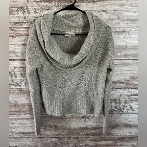 Mudd Light Gray Cowl Neck Sweater